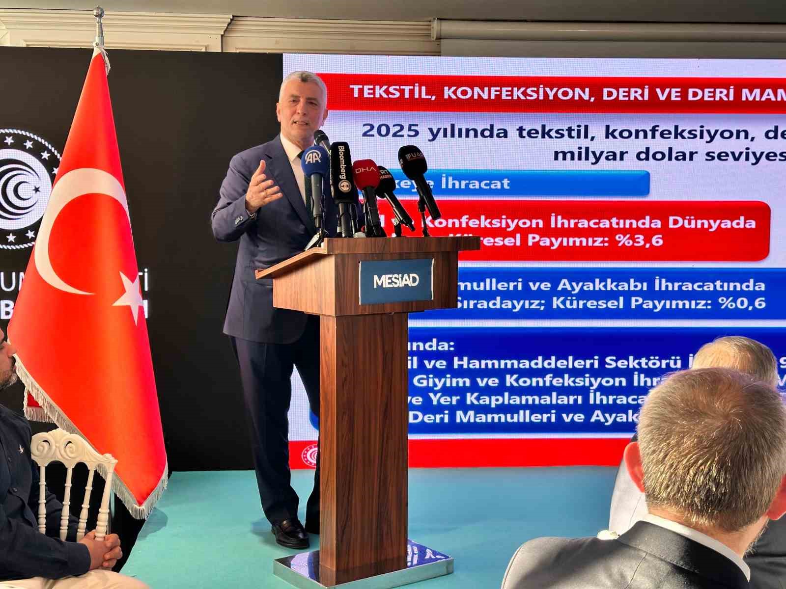 Bakan Bolat tekstil ve hazır giyim sektörünü değerlendirdi
