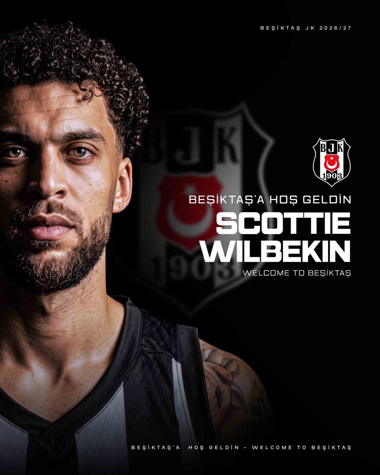 Beşiktaş Erkek Basketbol Takımı: "Takımımız, yeni sezon transfer çalışmaları kapsamında Türk pasaportu da taşıyan ABD’li oyun kurucu Scottie Wilbekin ile sözleşme imzaladı."
