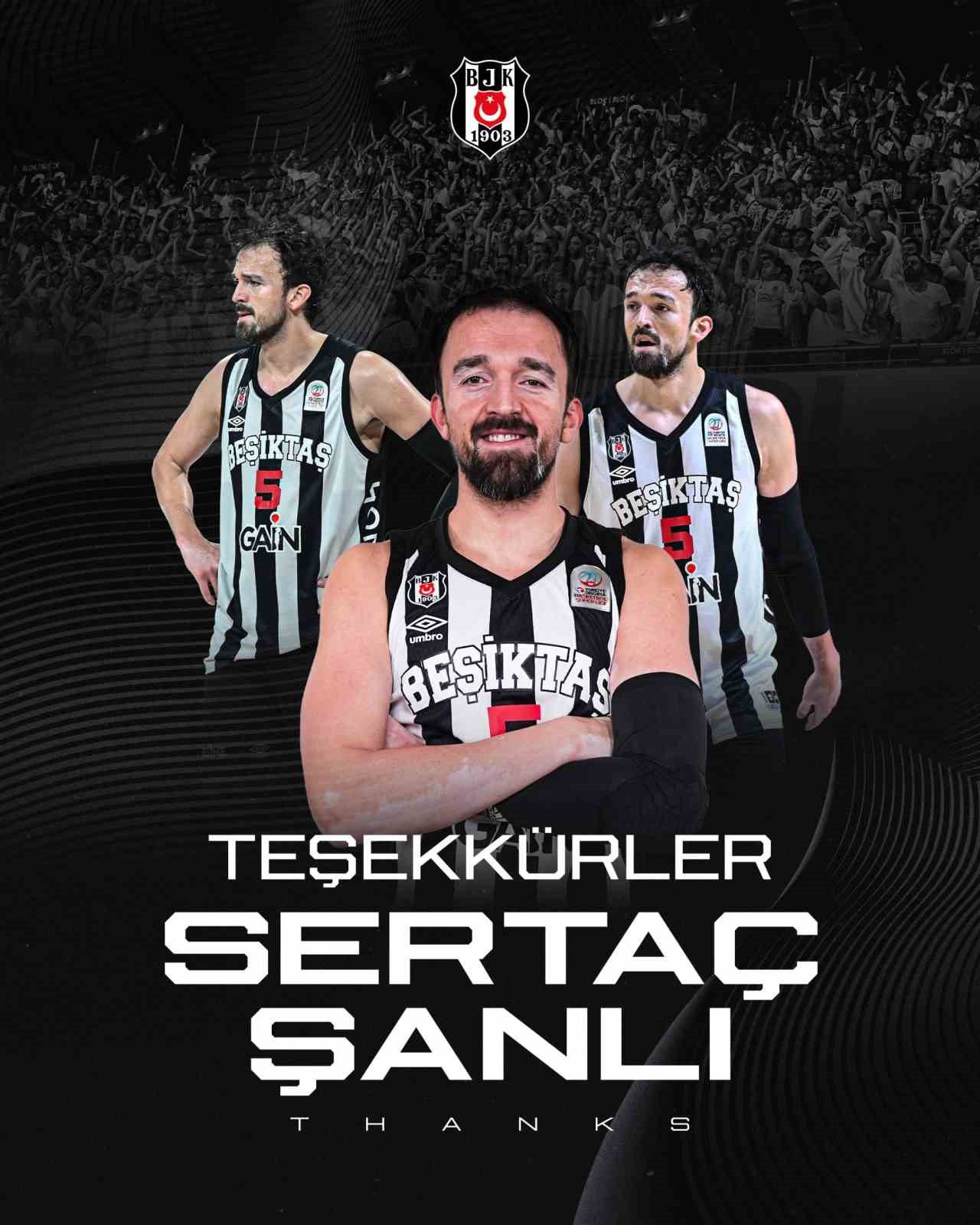 Beşiktaş, Sertaç Şanlı ile yollarını ayırdı
