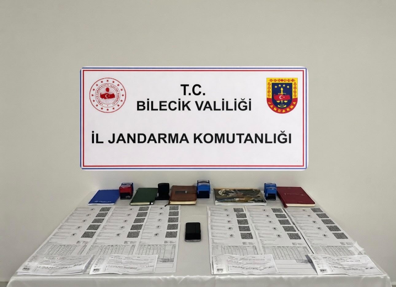 Bilecik’te 14,5 milyon liralık sahte fatura ele geçirildi, 2 kişi yakalandı
