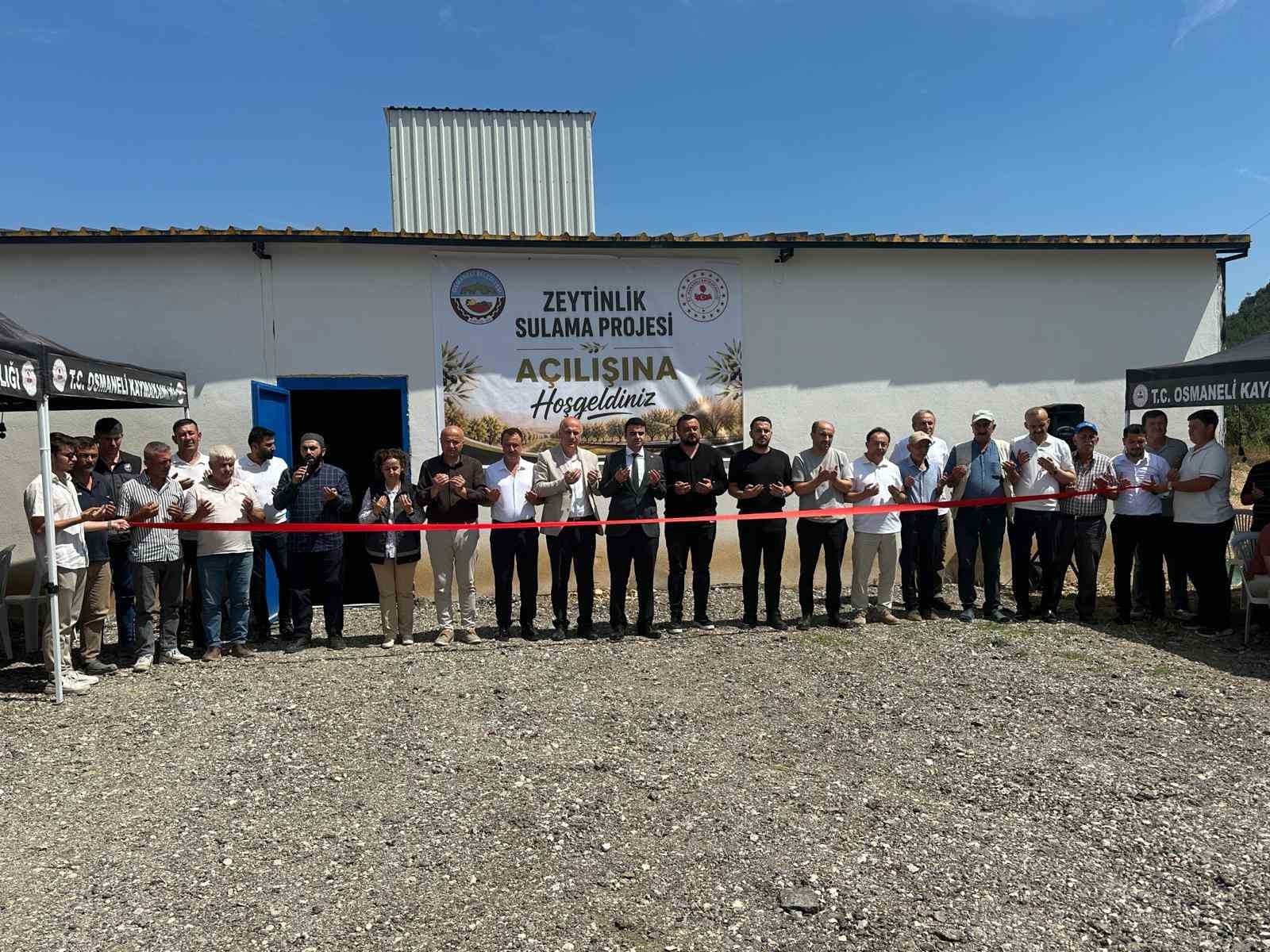 Bilecik’te 27 milyon liralık "Sulama Projesi" tamamlandı
