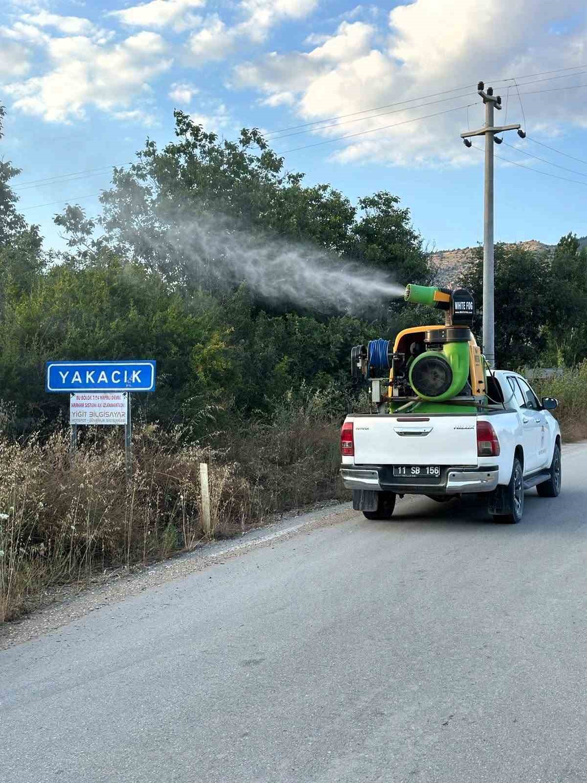 Bilecik’te haşerelere karşı ilaçlama çalışması yapıldı
