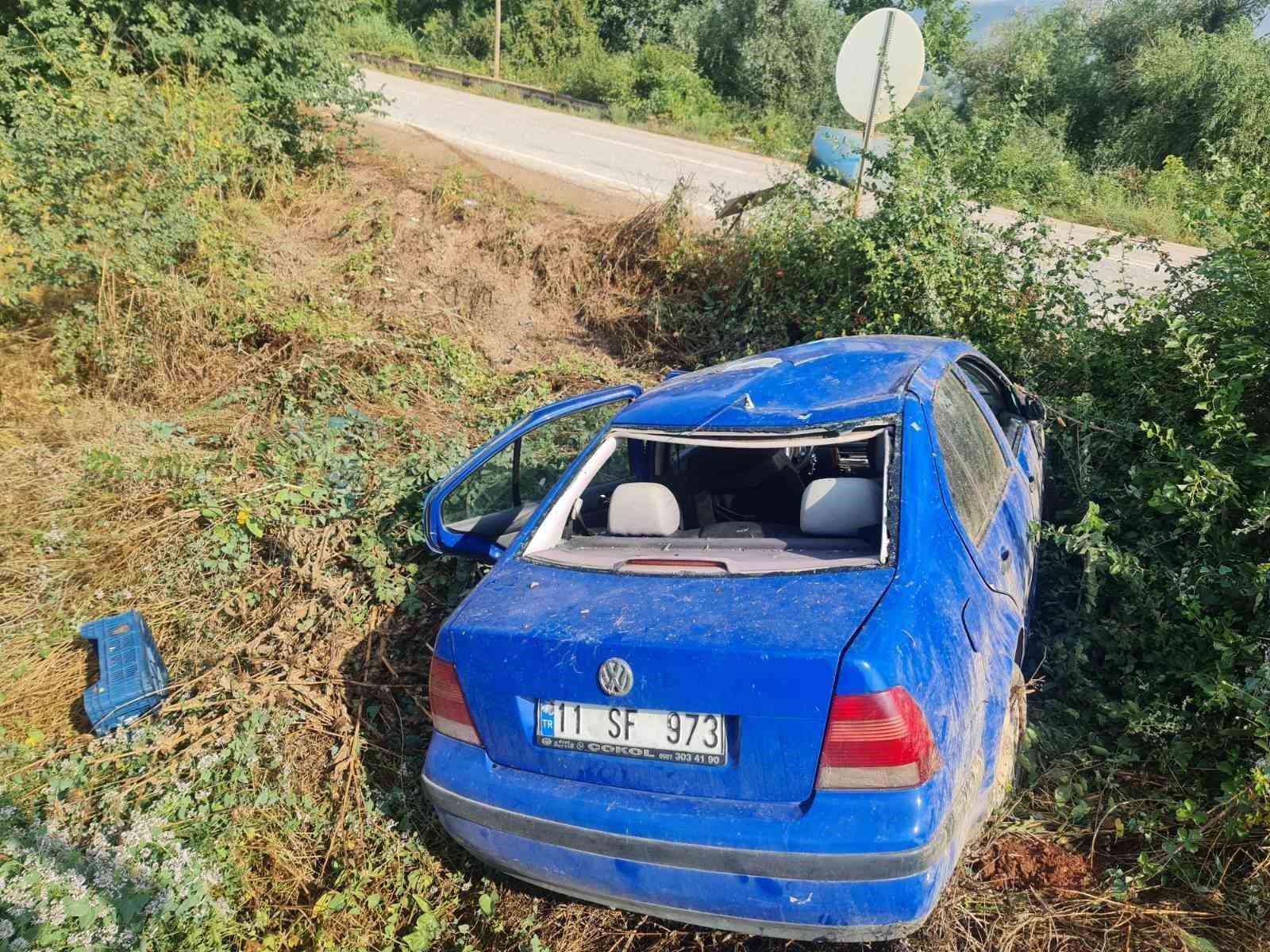 Bilecik’te otomobil takla attı: 1 yaralı
