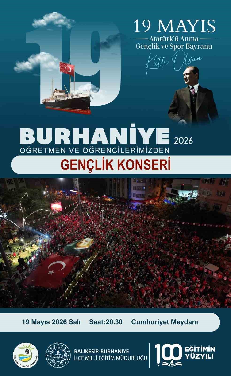 Burhaniye’de Gençlik Konseri düzenlenecek
