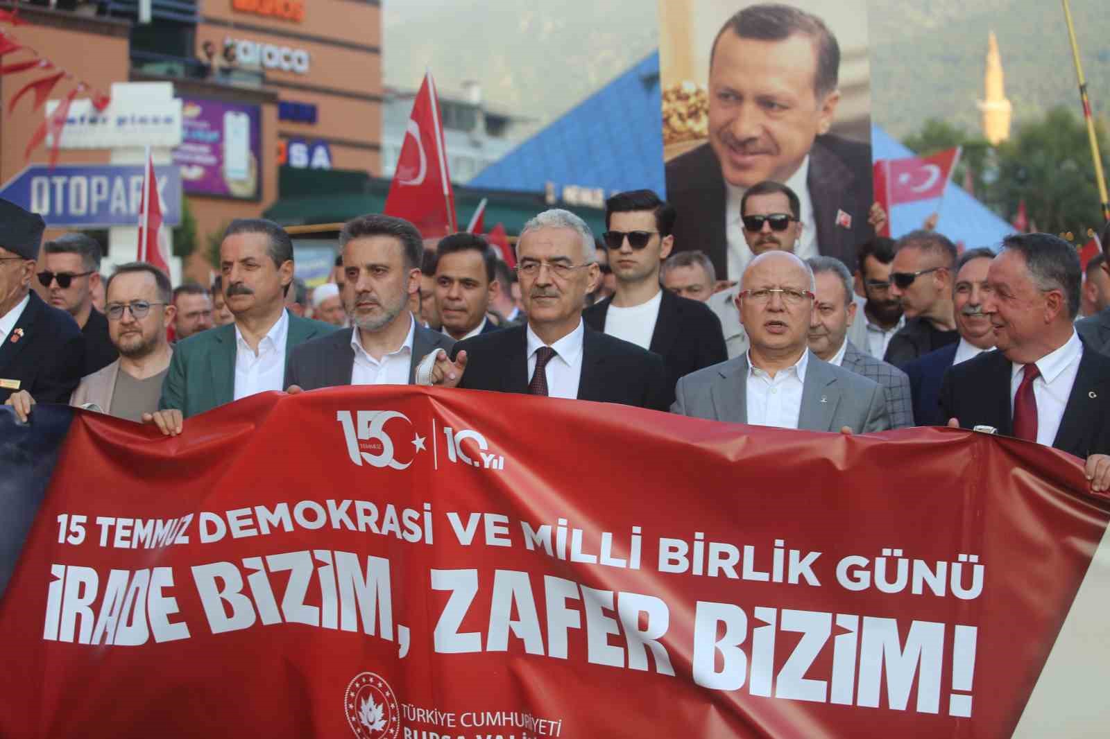 Bursa 15 Temmuz’un 10. yılında tek yürek
