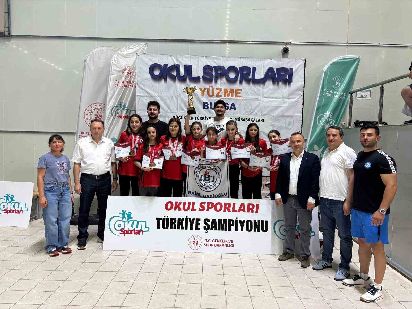 Bursa’da ortaokul öğrencilerinden Türkiye şampiyonluğu
