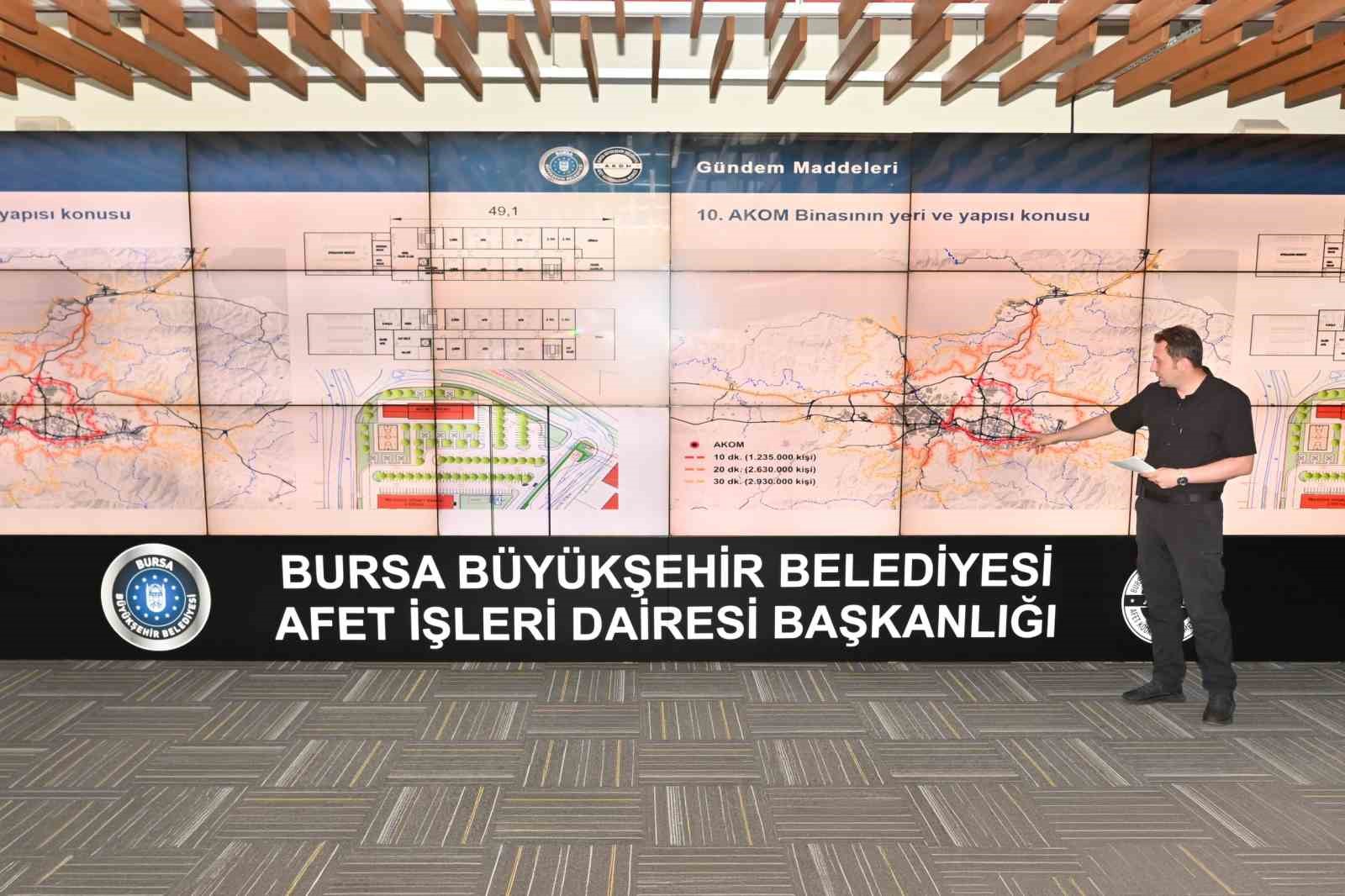 Bursa’nın afet planı AKOM’da masaya yatırıldı
