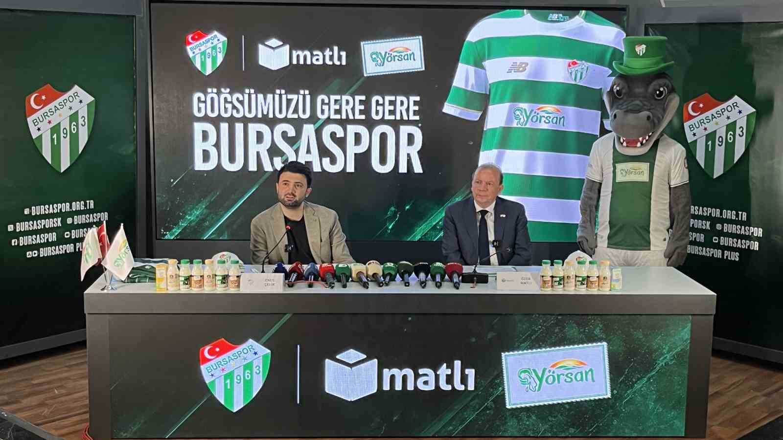 Bursaspor, 70 milyonluk sponsorluğuna imza attı
