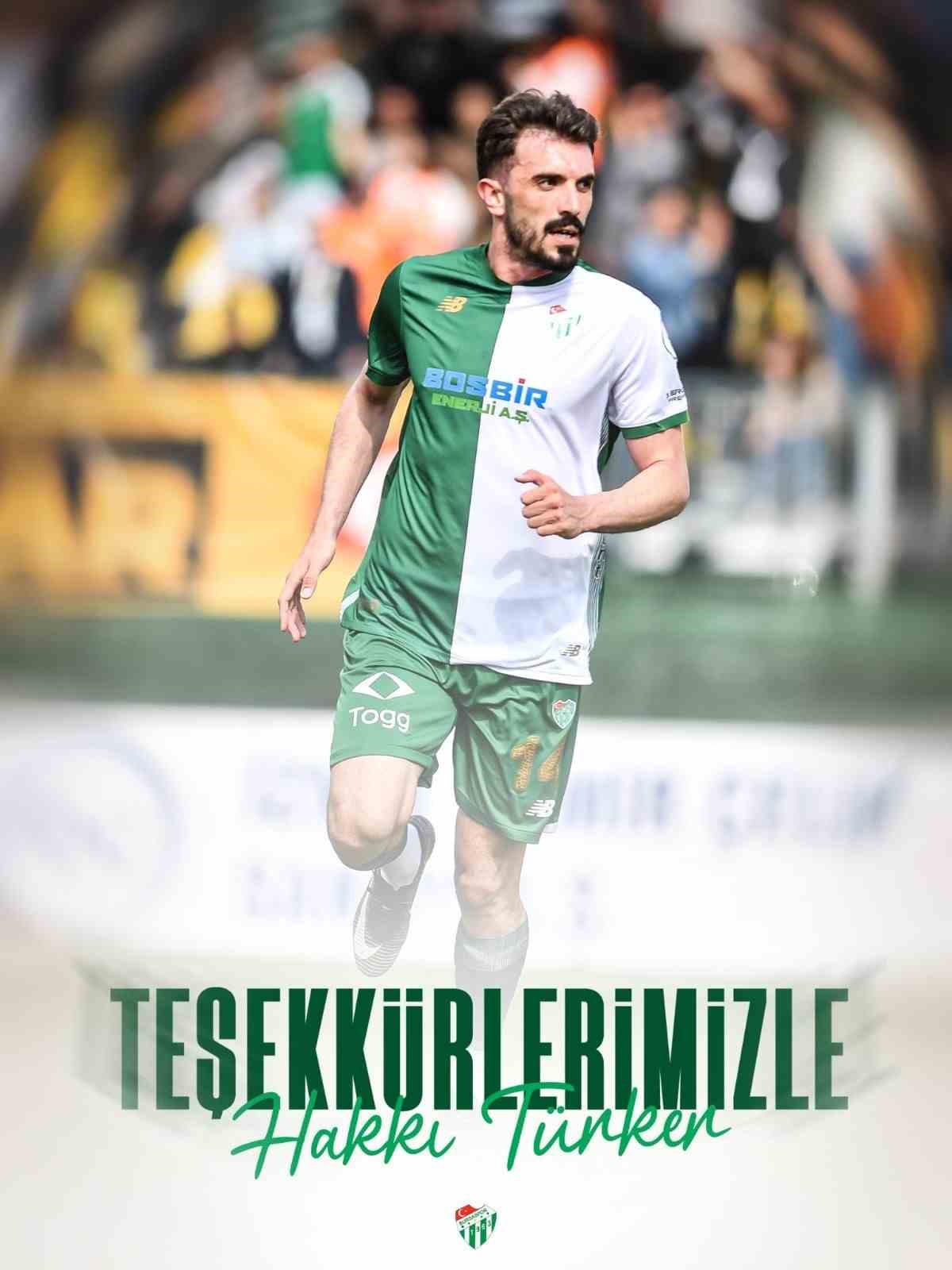 Bursaspor, Hakkı Türker ile yolarını ayırdı
