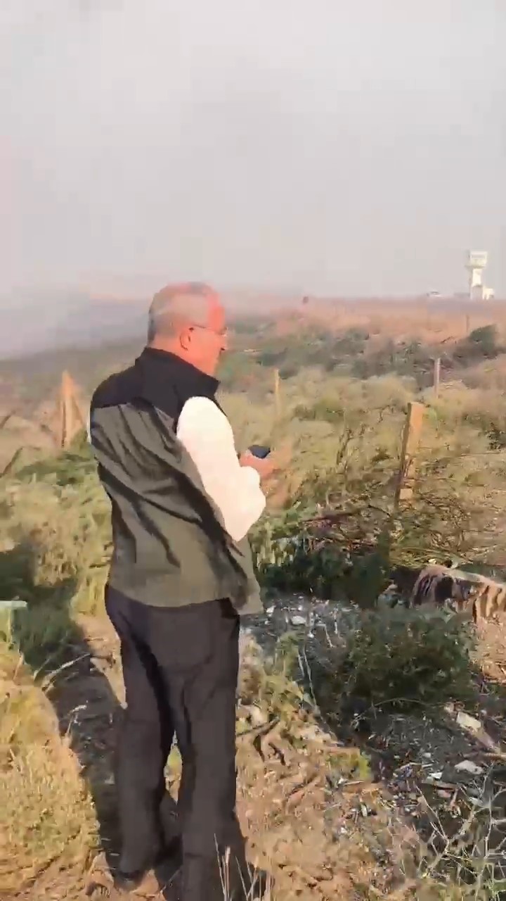 Çanakkale Valisi Toraman yangın bölgesinde
