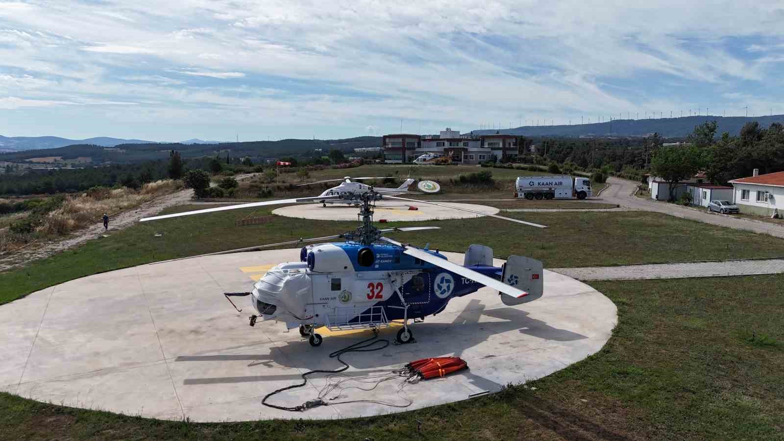 Çanakkale’de ateş savaşçıları 1 İHA, 4 Uçak, 6 Helikopter, 89 arazöz ve 1123 personel ile yangın sezonuna hazır
