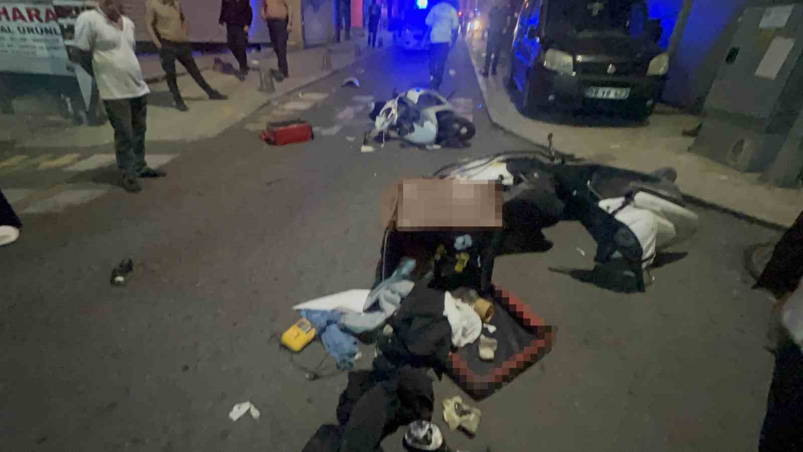Çorlu’da 2 kişinin yaralandığı kavga anı kamerada
