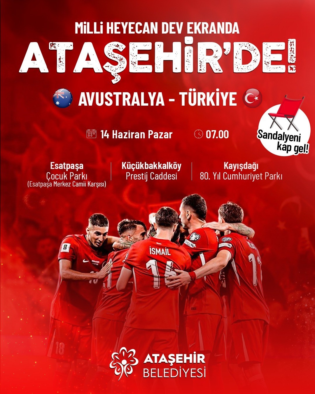 Dünya Kupası’ndaki milli heyecan dev ekranda
