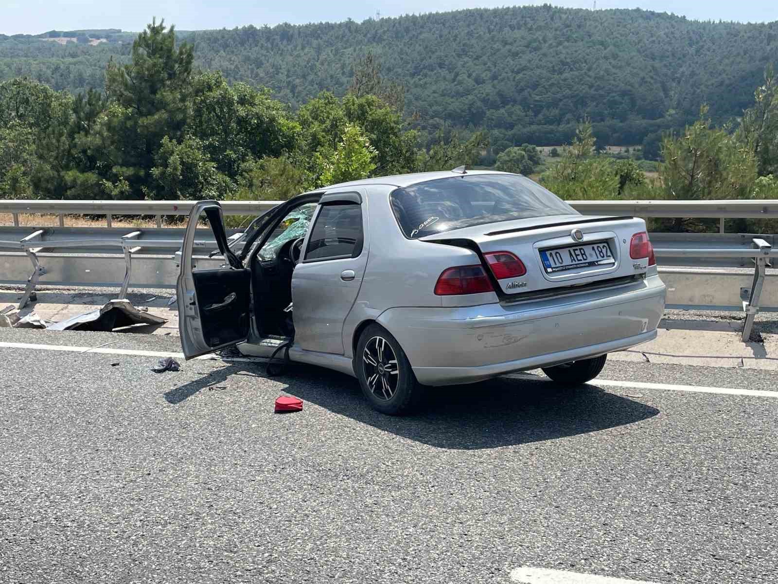 Edremit-Balıkesir karayolunda trafik kazası
