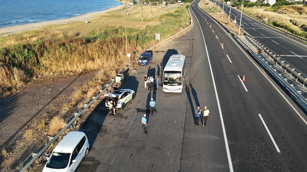 Emniyet ve zabıta güvenli ulaşım için sahada
