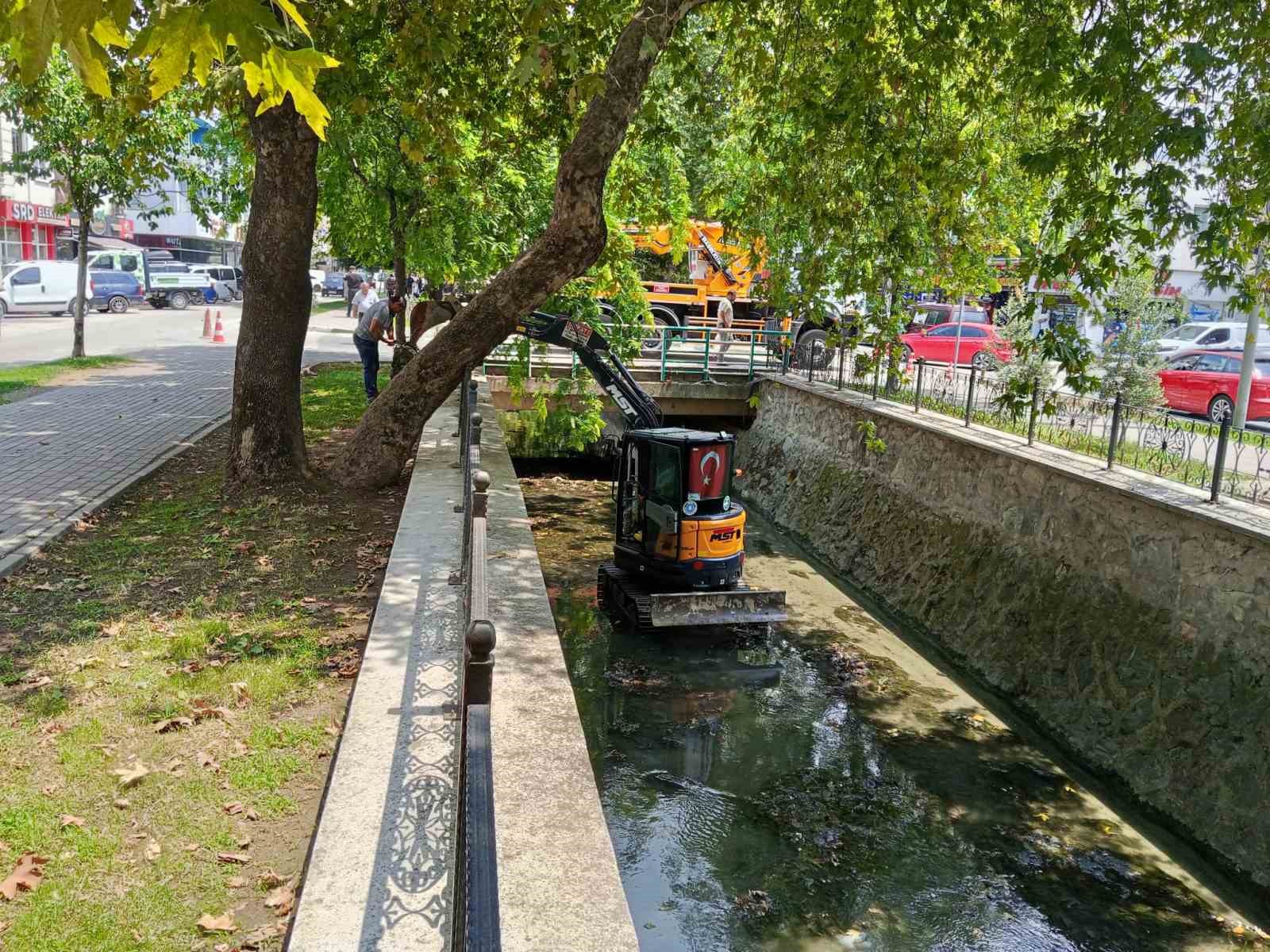 Gemlik Çarşı Deresi’nde temizlik çalışmaları başladı
