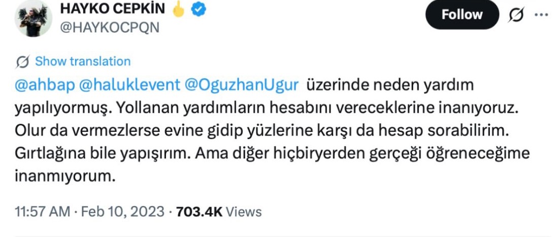 İfadeye gelmediğini ve bilgisine başvuracaklarını iddia ederek gazetecilere hakaret eden Hayko Cepkin’in resmi yazışmalara göre ifade verdiği ortaya çıktı

