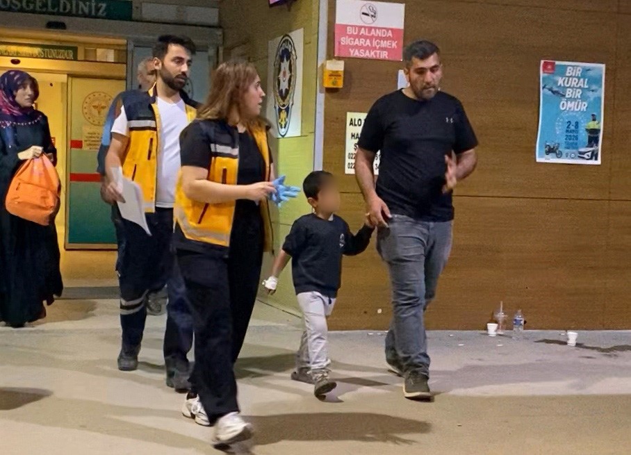 İnegöl’de elektrik akımına kapılan 4 yaşındaki çocuk hastanelik oldu