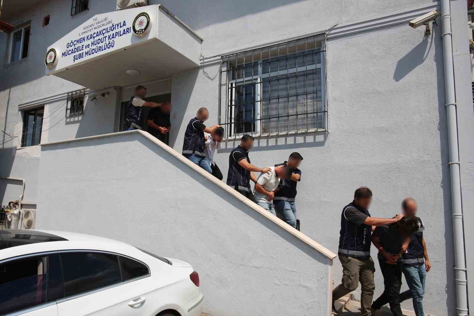 Kocaeli merkezli 3 ilde göçmen kaçakçılığı operasyonu: 9 tutuklama
