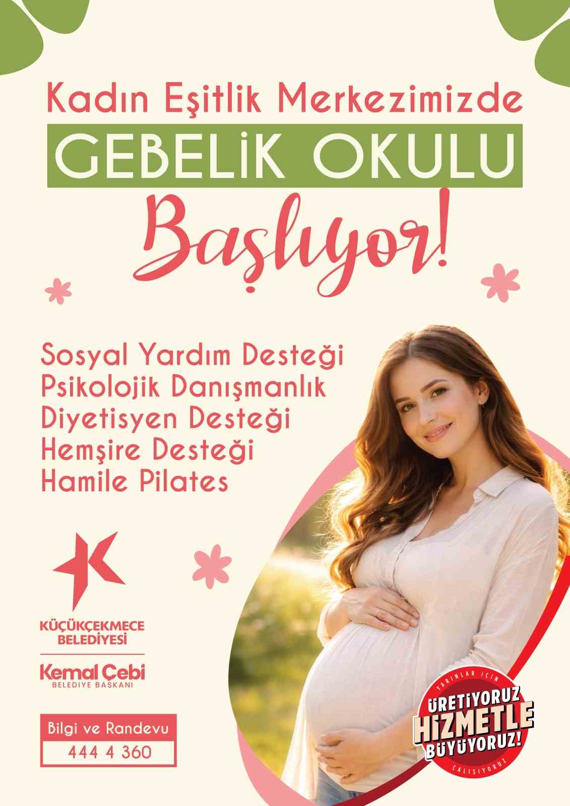 Küçükçekmece’de anne adayları için ‘gebelik okulu’
