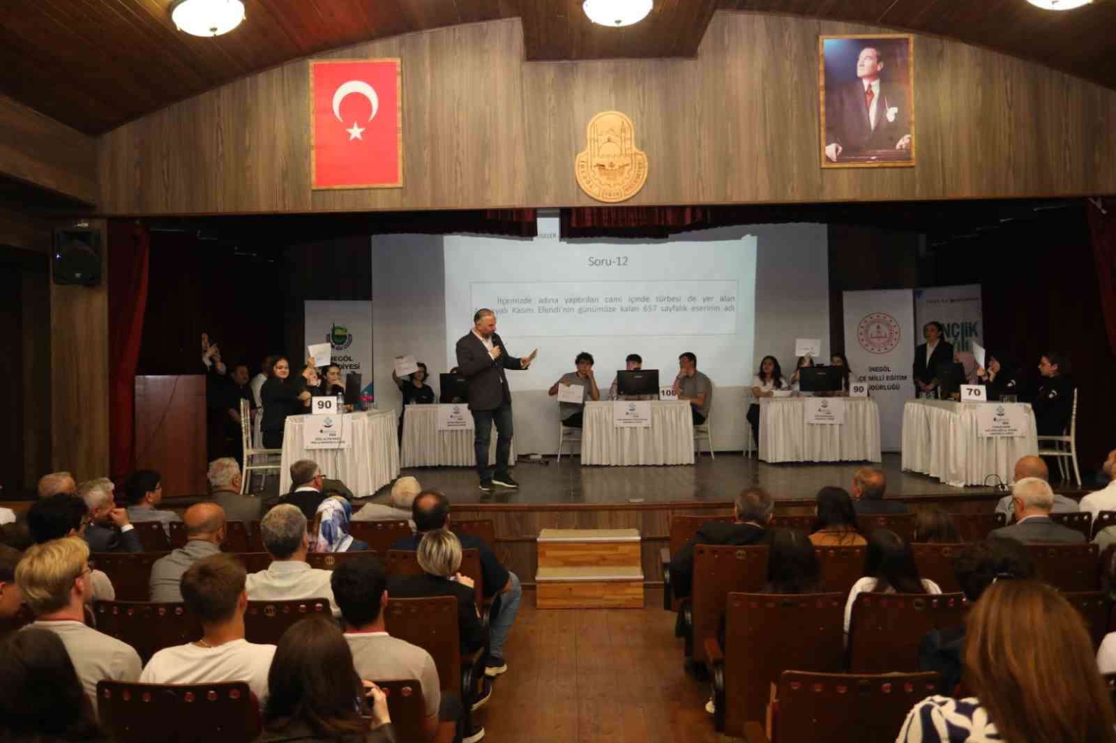 Liseliler İnegöl bilgisiyle yarıştı
