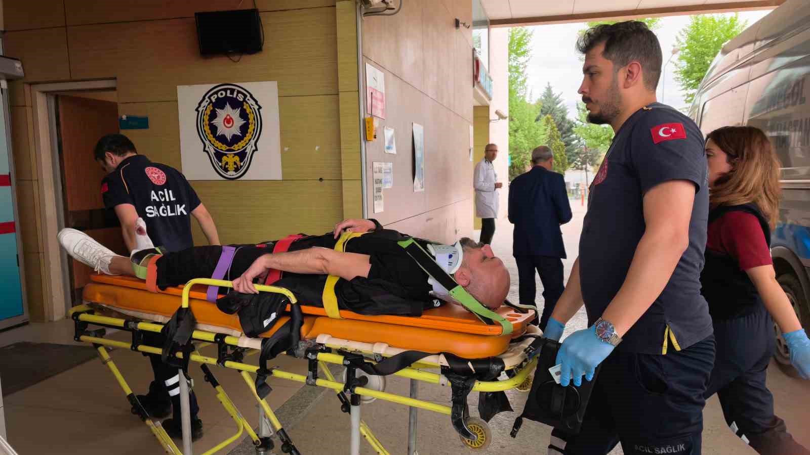 Motosiklet sürücüsü kazada yaralandı
