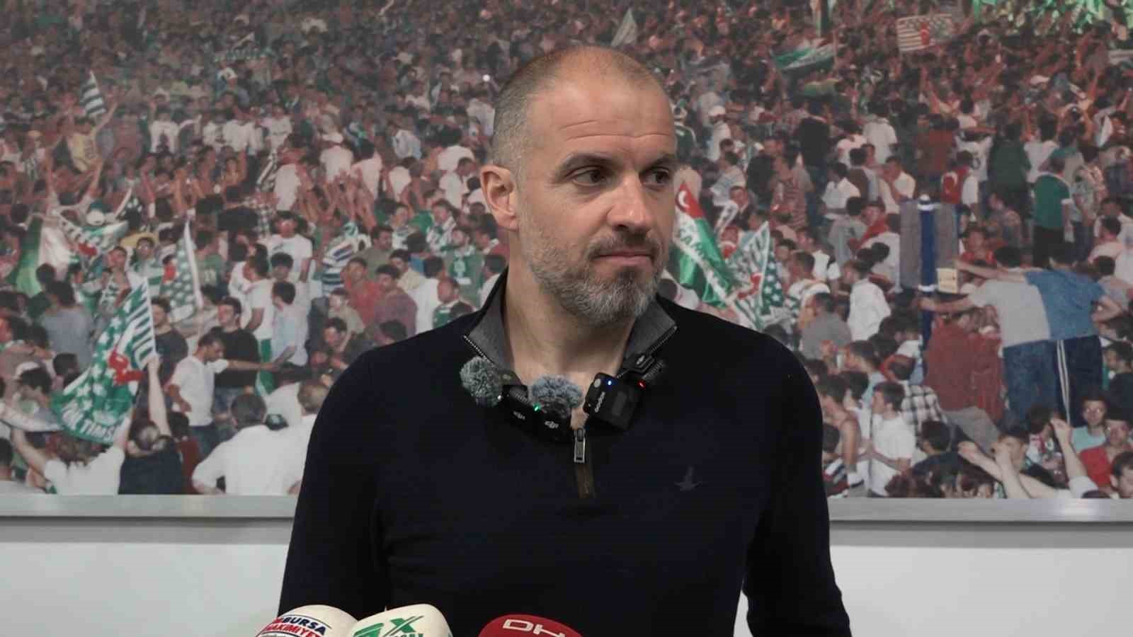Mustafa Er: "Bursaspor taraftarı muazzam. Onlar her şeyin çok daha iyisini hak ediyor"
