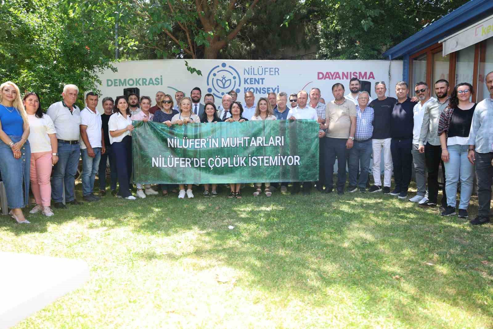 Nilüfer’de katı atık tesisine karşı tek ses: "Çöplük istemiyoruz"
