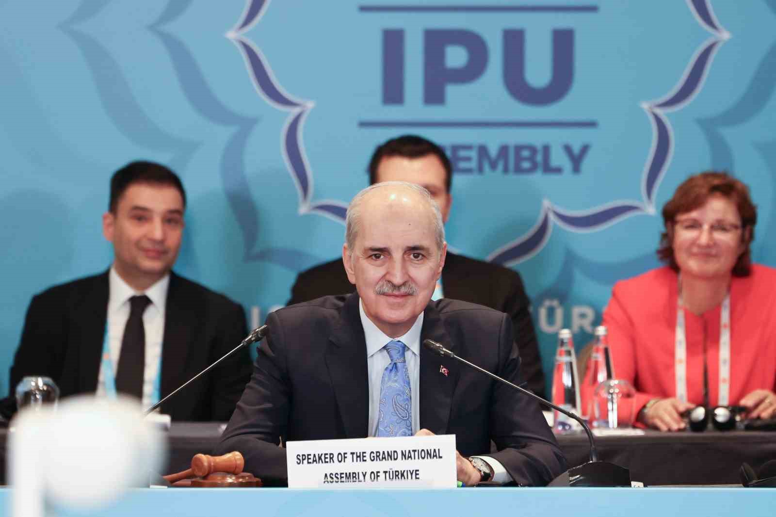 TBMM Başkanı Numan Kurtulmuş: "Adaletsizliğe ve çatışmalara karşı sesimizi yükseltmek gelecek nesillere karşı sorumluluğumuzdur"
