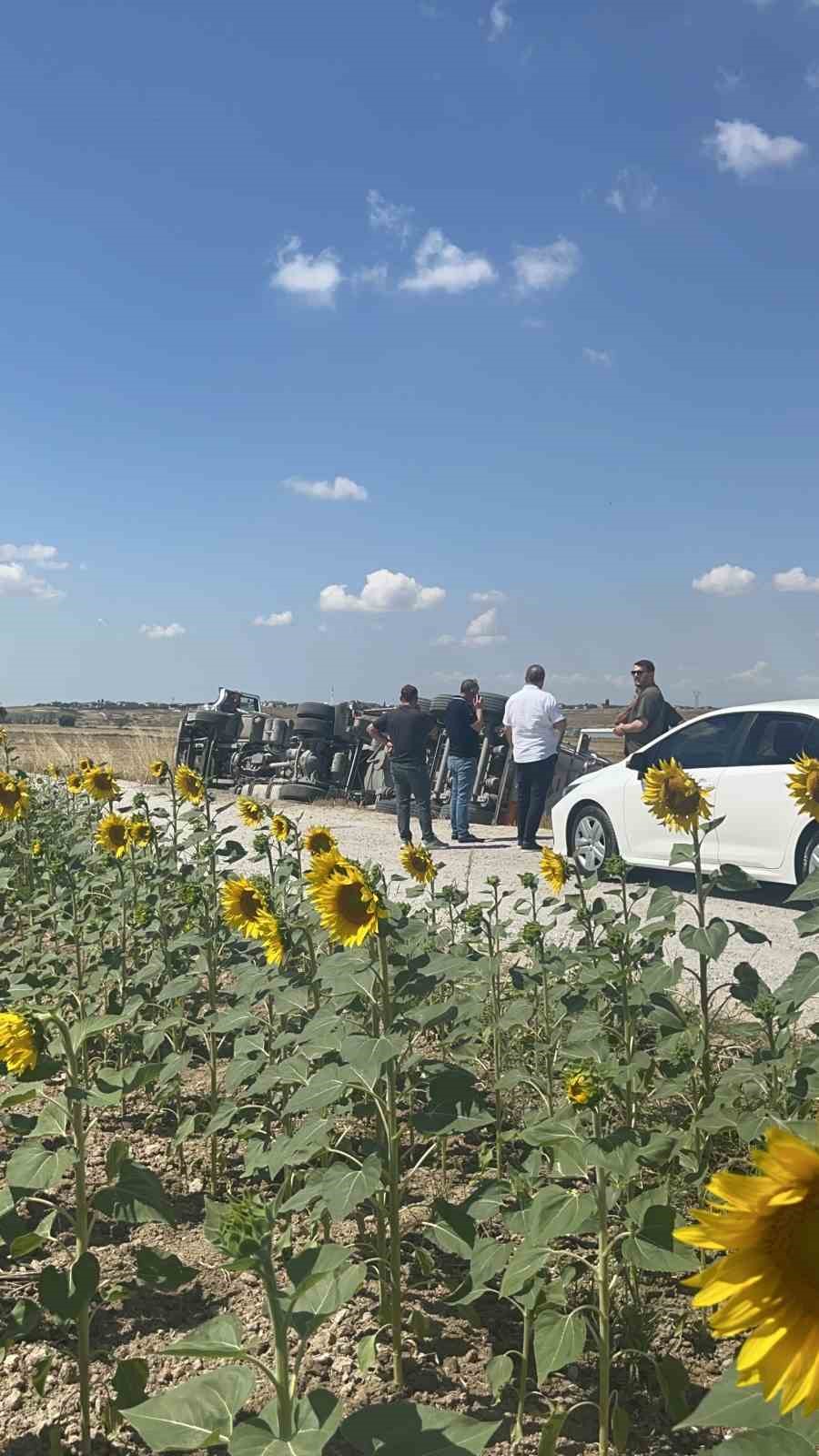 Tekirdağ’da devrilen tırın sürücüsü yaralandı
