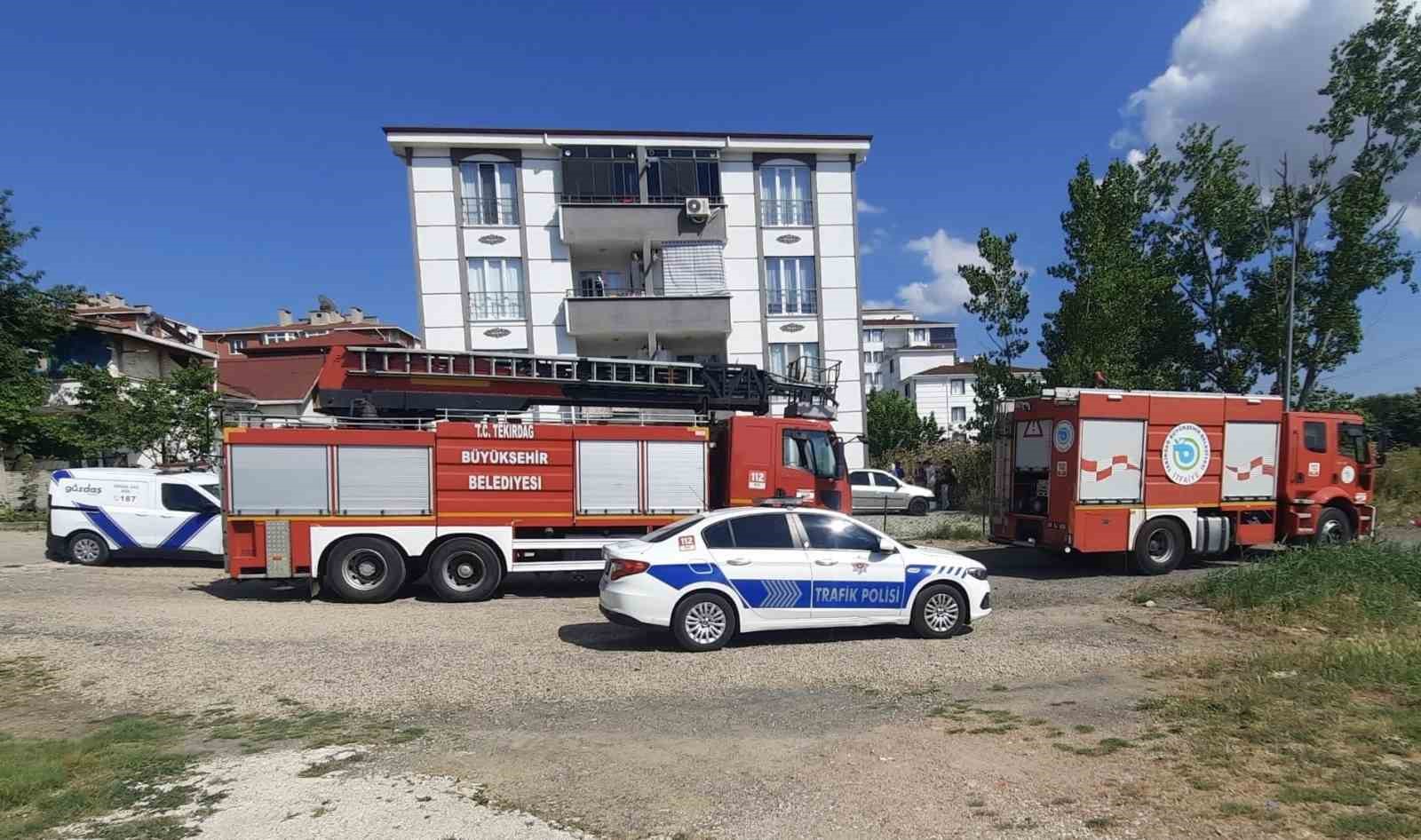 Tekirdağ’da ev yangını
