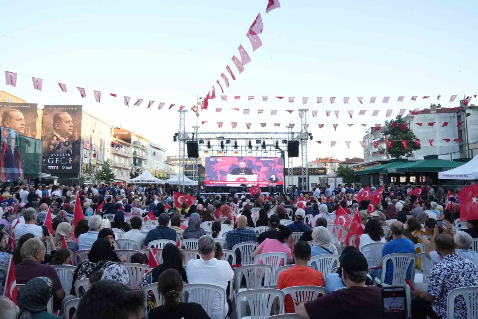 Ümraniye’de 15 Temmuz’un 10’uncu yılında milli birlik ve beraberlik ruhu
