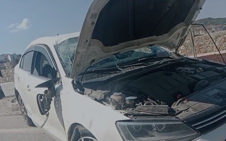 Virajı alamayan otomobil takla attı: 1 yaralı
