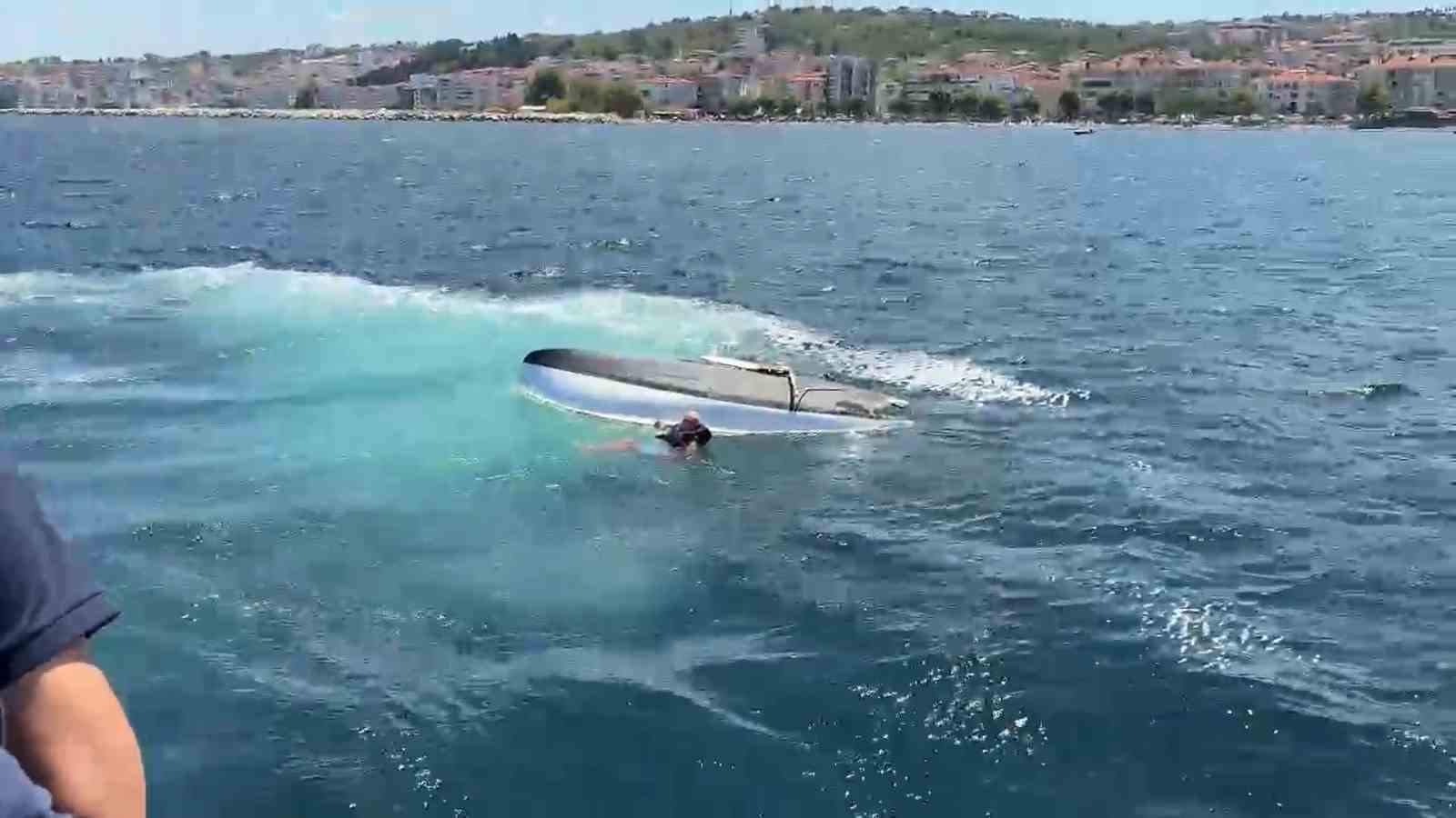 Yalova’da yelkenli tekne alabora oldu, yaşlı adam kurtarıldı
