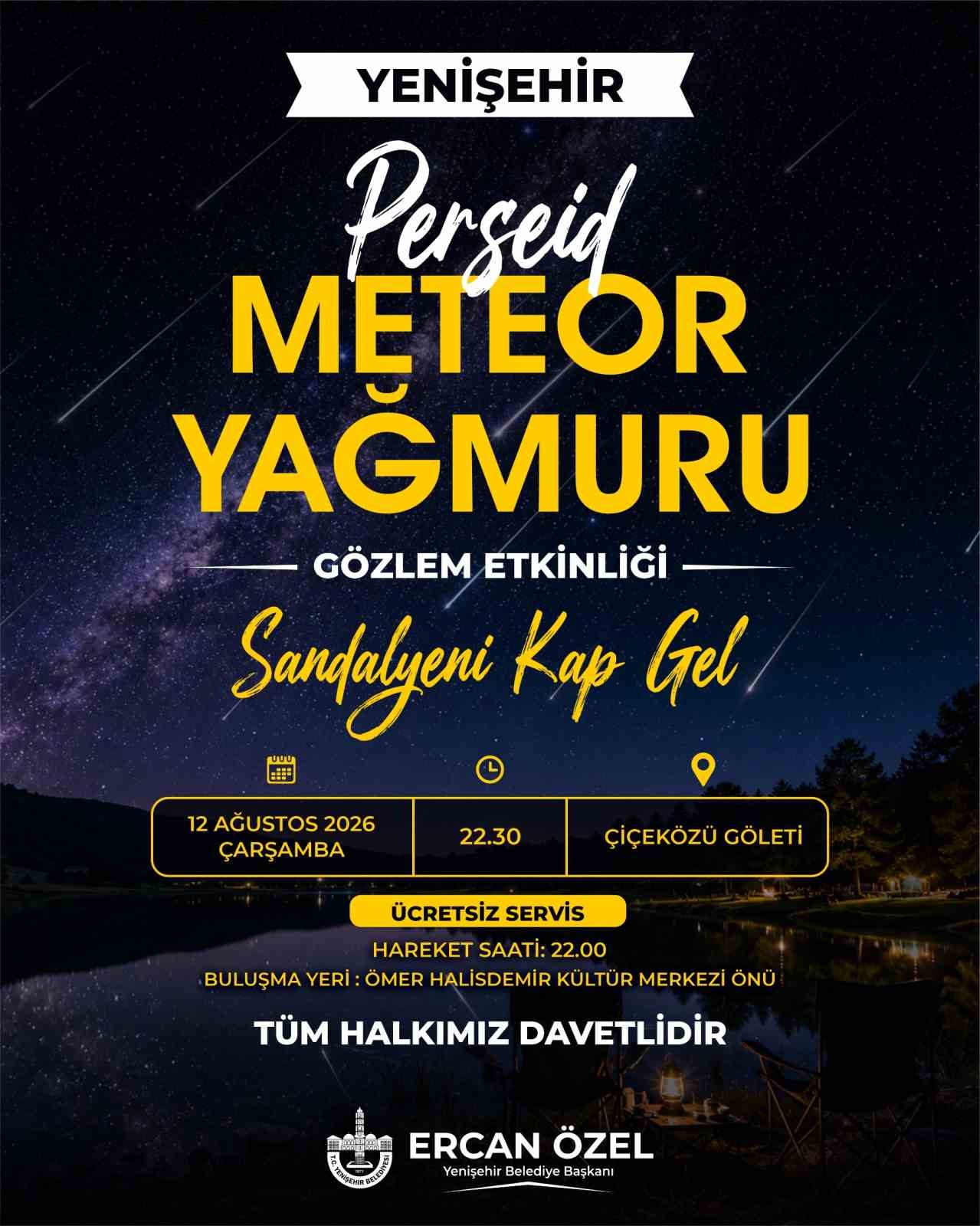 Yenişehir’de gözler gökyüzüne çevrilecek
